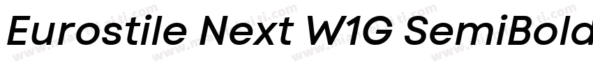 Eurostile Next W1G SemiBold字体转换